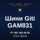 Шини Giti GAM831 Шини Giti GAM831